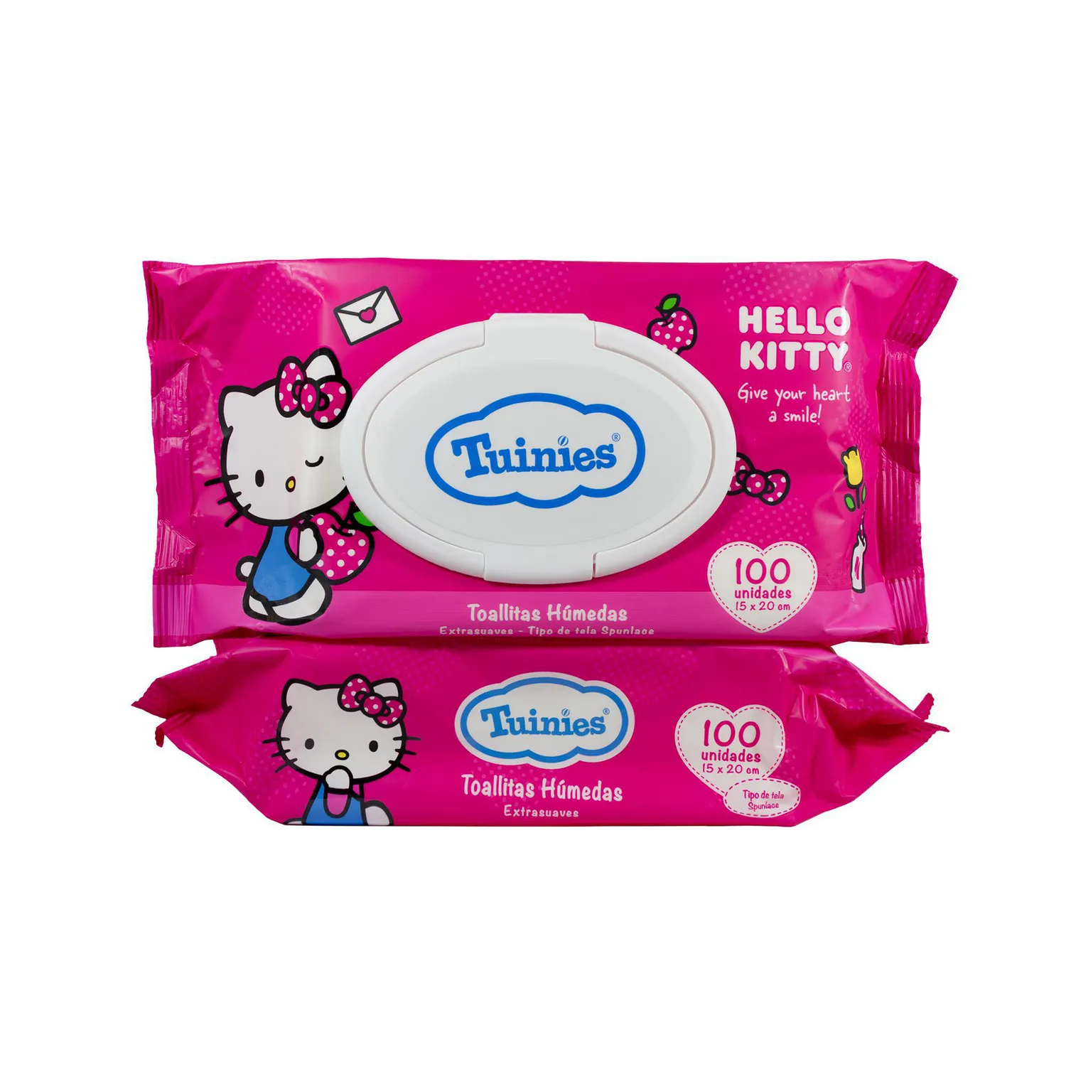 Toallitas Húmedas Tuinies Hello Kitty x 100 und