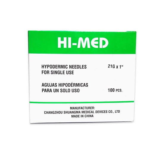 AGUJA 21 G X 1 1/2 HI - MED