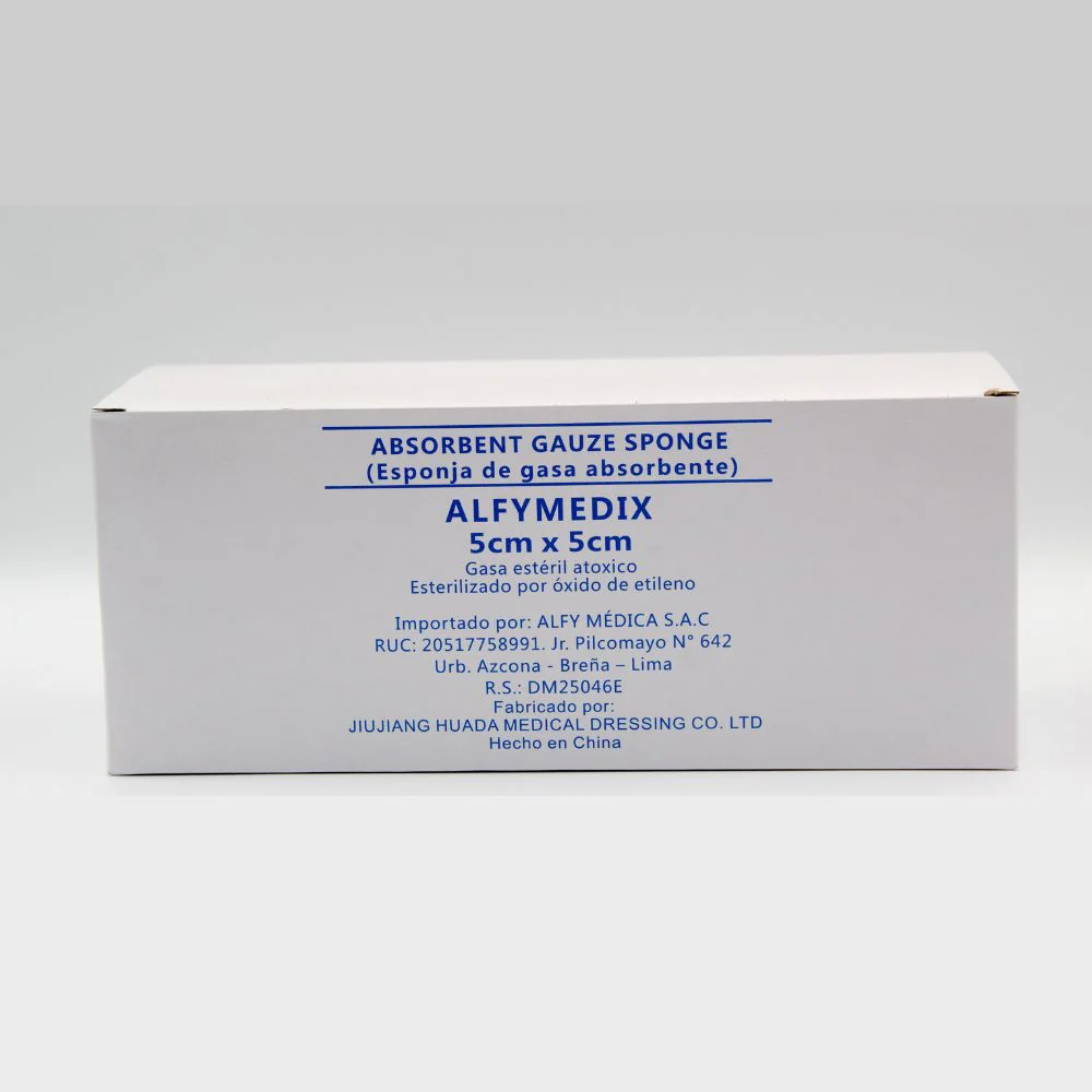 Esponja de Gasa Estéril Absorbente de 5 X 5 CM
