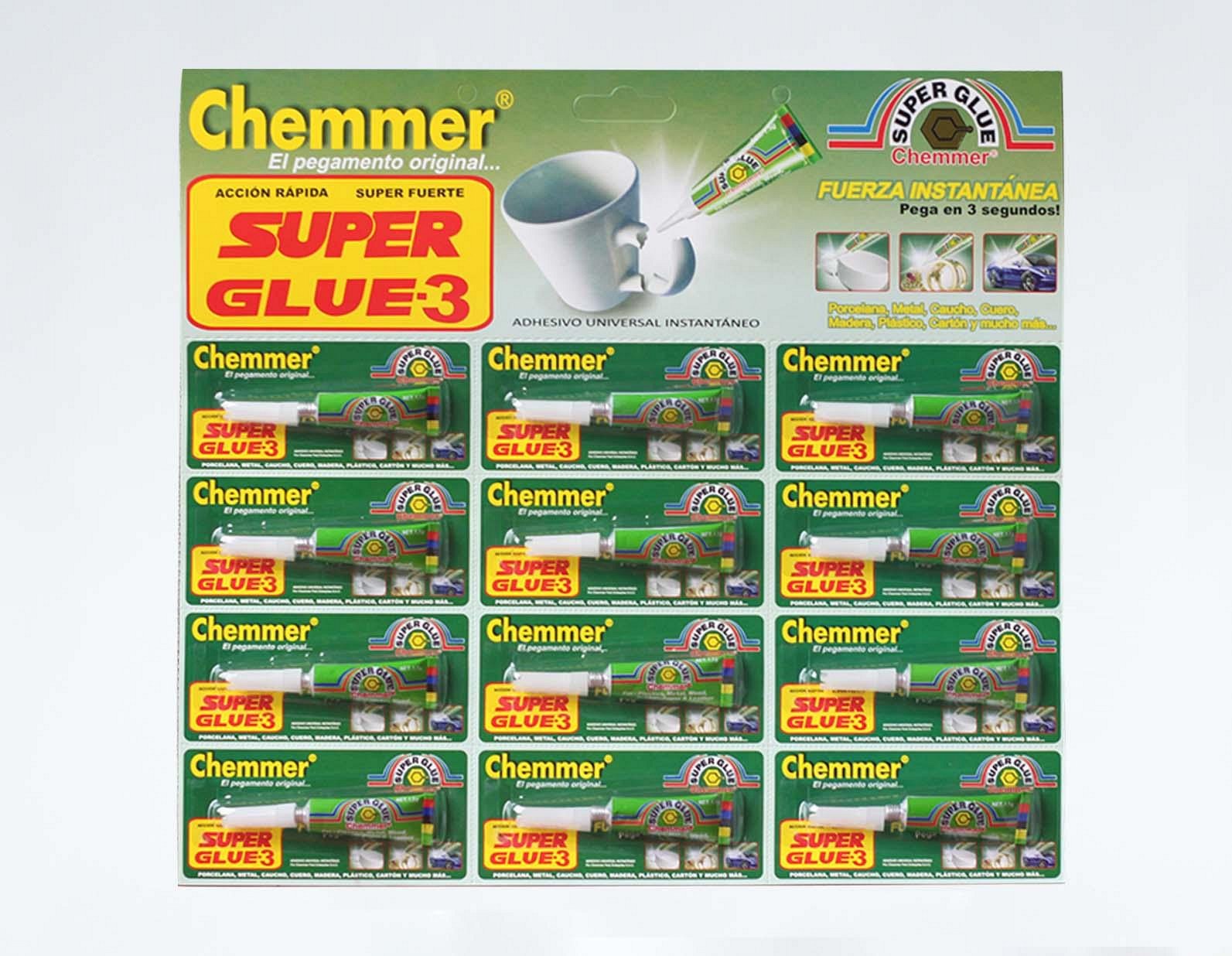 CHEMMER PEGAMENTO SUPER GLUE AZUL – 3GR