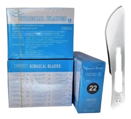 SURGICAL BLADES BISTURI N° 22