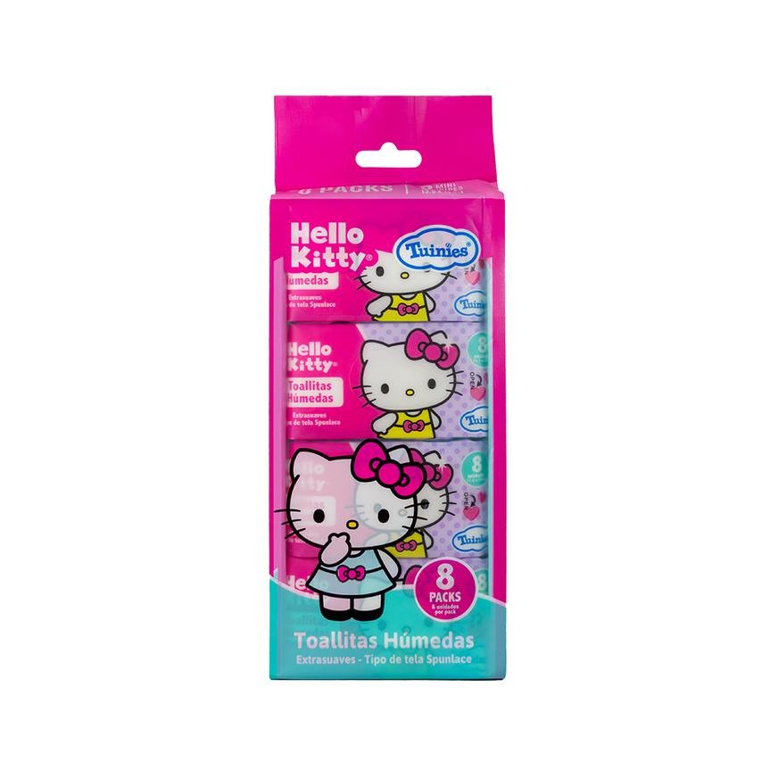 Toallitas Húmedas Tuinies Hello Kitty Pack 8 x 8 Unidades