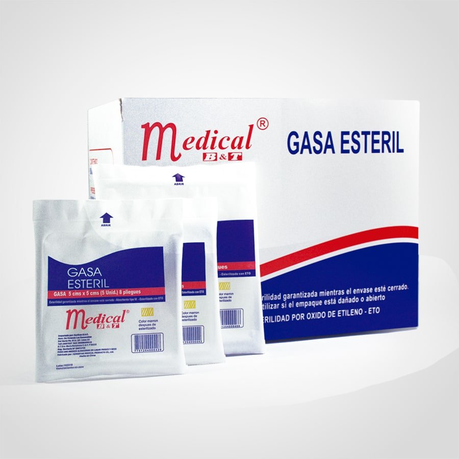 GASA ESTERIL 10 CM X 10 CM  MEDICAL B & T