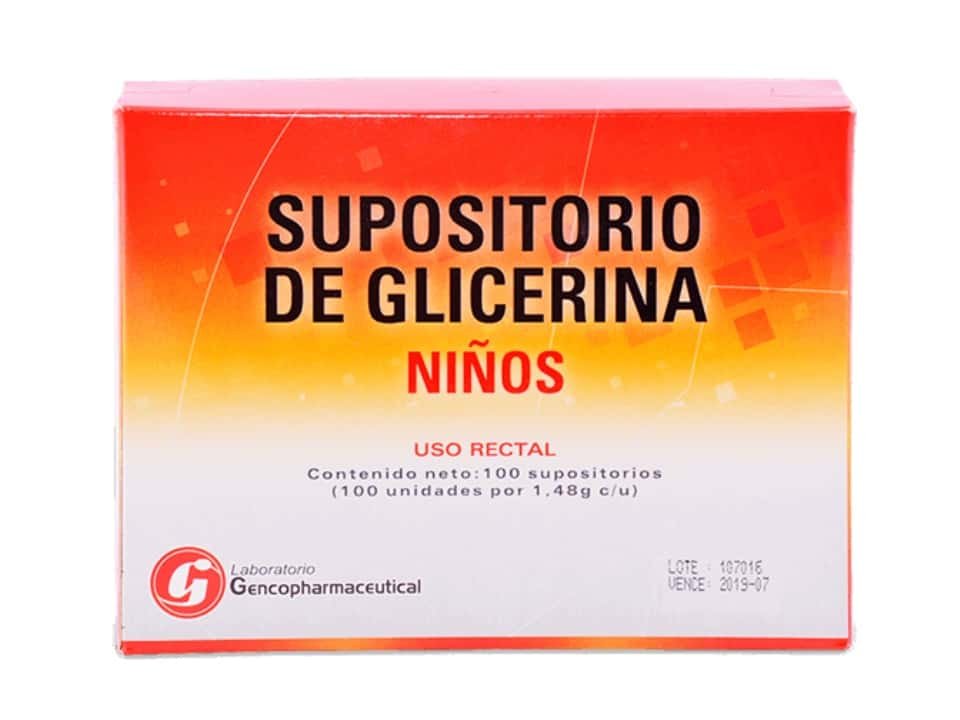 SUPOSITORIO DE GLICERINA NIÑOS .