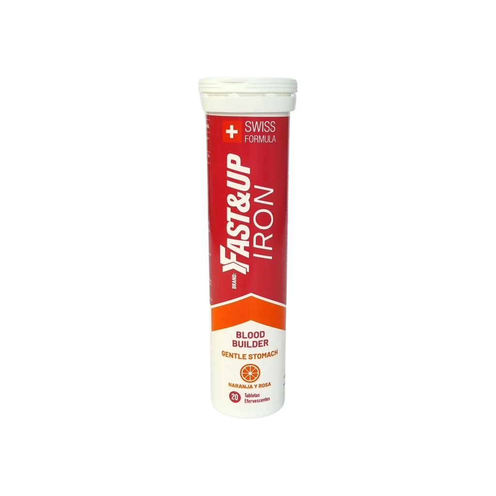 Fast&Up Iron Swiss Formula Blood Builder Gentle Stomach (Naranja y Rosa)