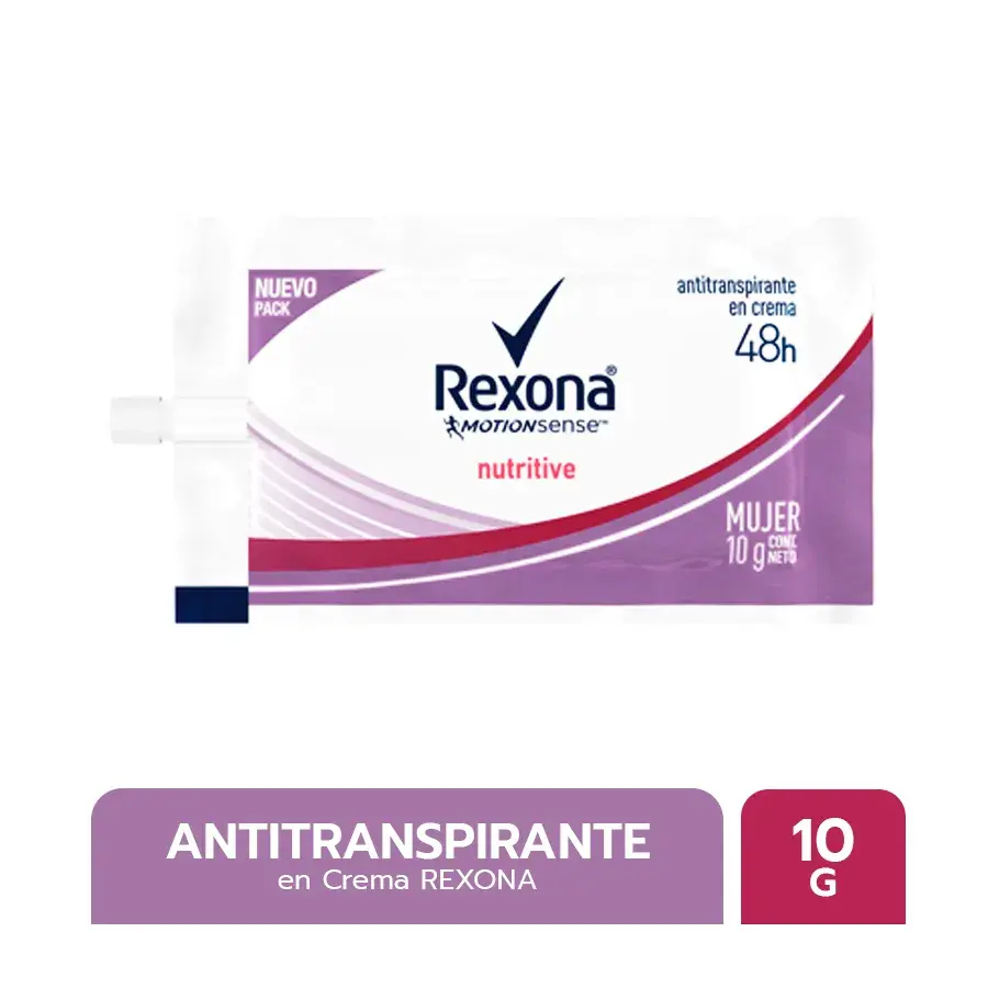 Desodorante Crema Mujer Rexona Nutritive Sachet 10g