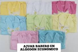 AJUAR BASICO DE ALGODON PARA RECIEN NACIDO