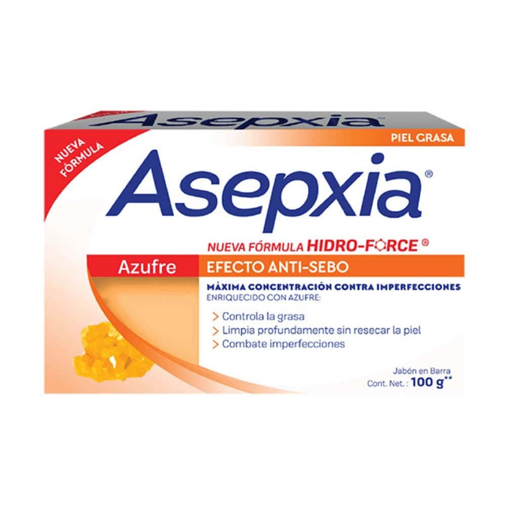 Jabón Asepxia  hidro-foce Azufre