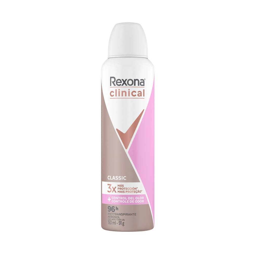 Desodorante para mujer en Aerosol REXONA Clinical Women Classic Frasco