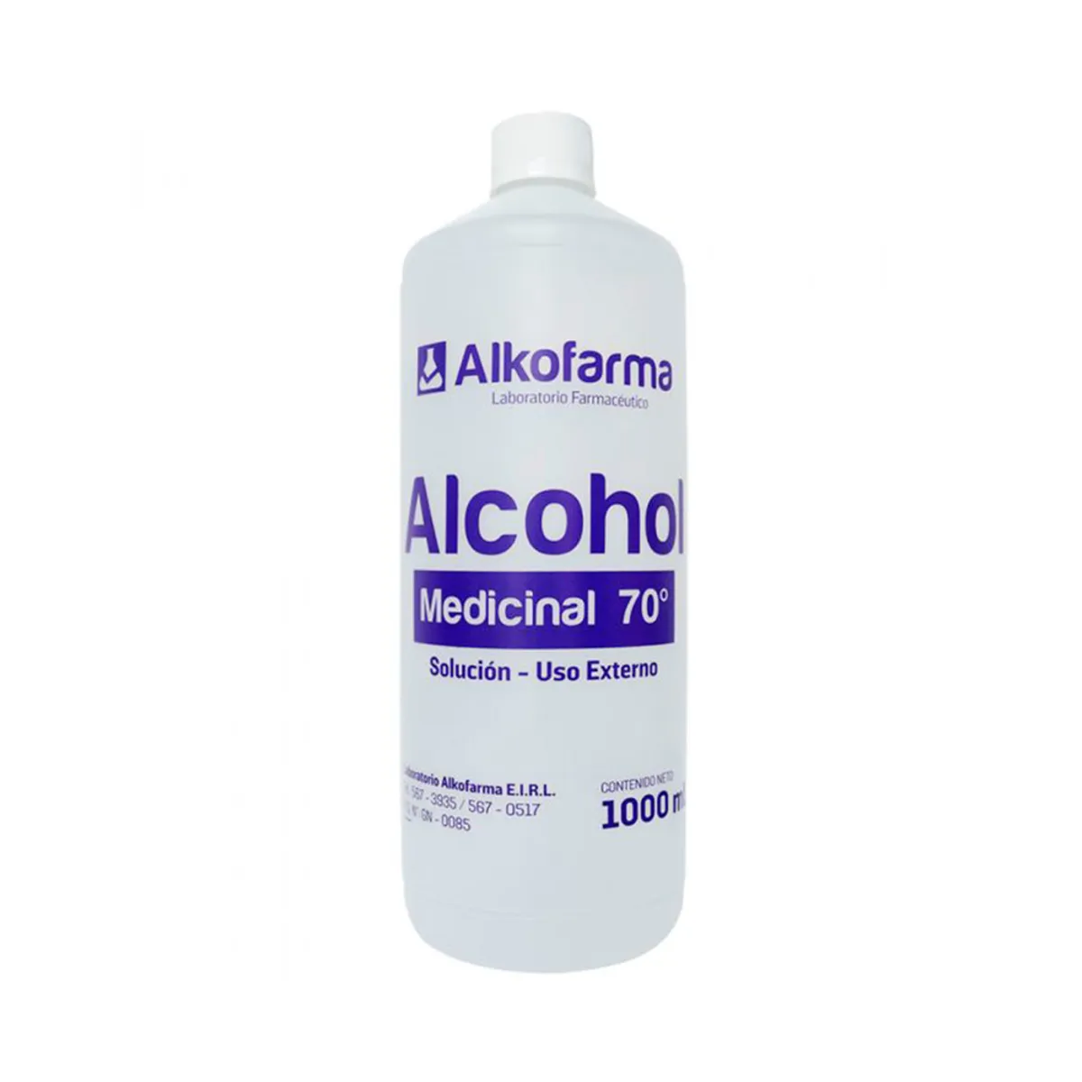 Alcohol Medicinal 70° de 1000 ml Alkofarma