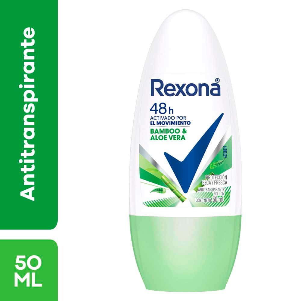 Desodorante Antitranspirante Roll-on Rexona Bamboo & Aloe Vera