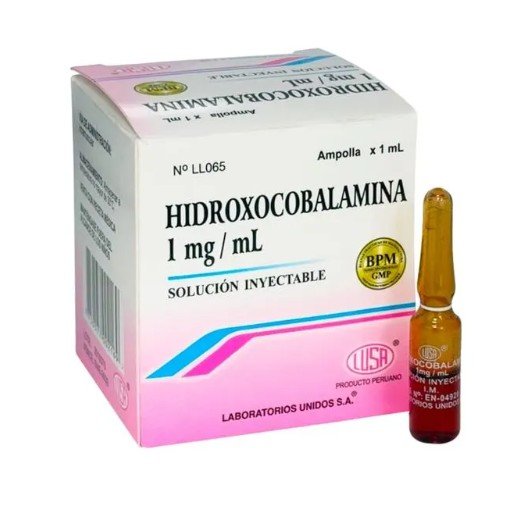 Hidroxocobalamina 1 mg / 1 mL