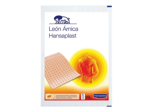 HANSAPLAST PARCHE LEON ARNICA 12X18CM CAJA X 36