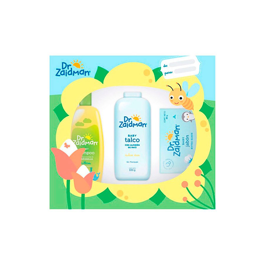 Dr. Zaidman Baby Pack (Jabón 80 g + Talco 100 g + Shampoo 100 mL)