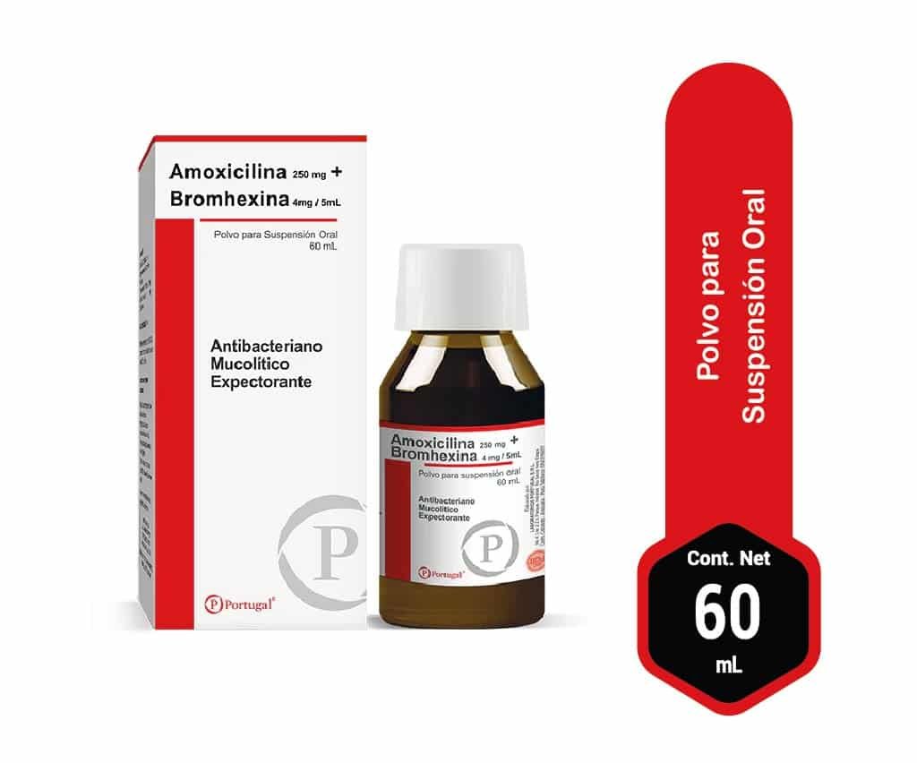 Amoxicilina + Bromhexina