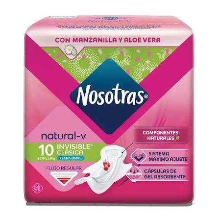 NOSOTRAS TOALLAS HIGENICAS NATURAL - V