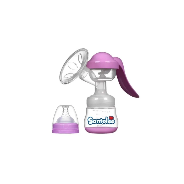 Extractor de Leche Materna Biberon Manual 2 en 1 Santolee