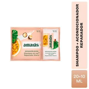 Amaras Shampoo Reparacion Divina Sachet  +acond.