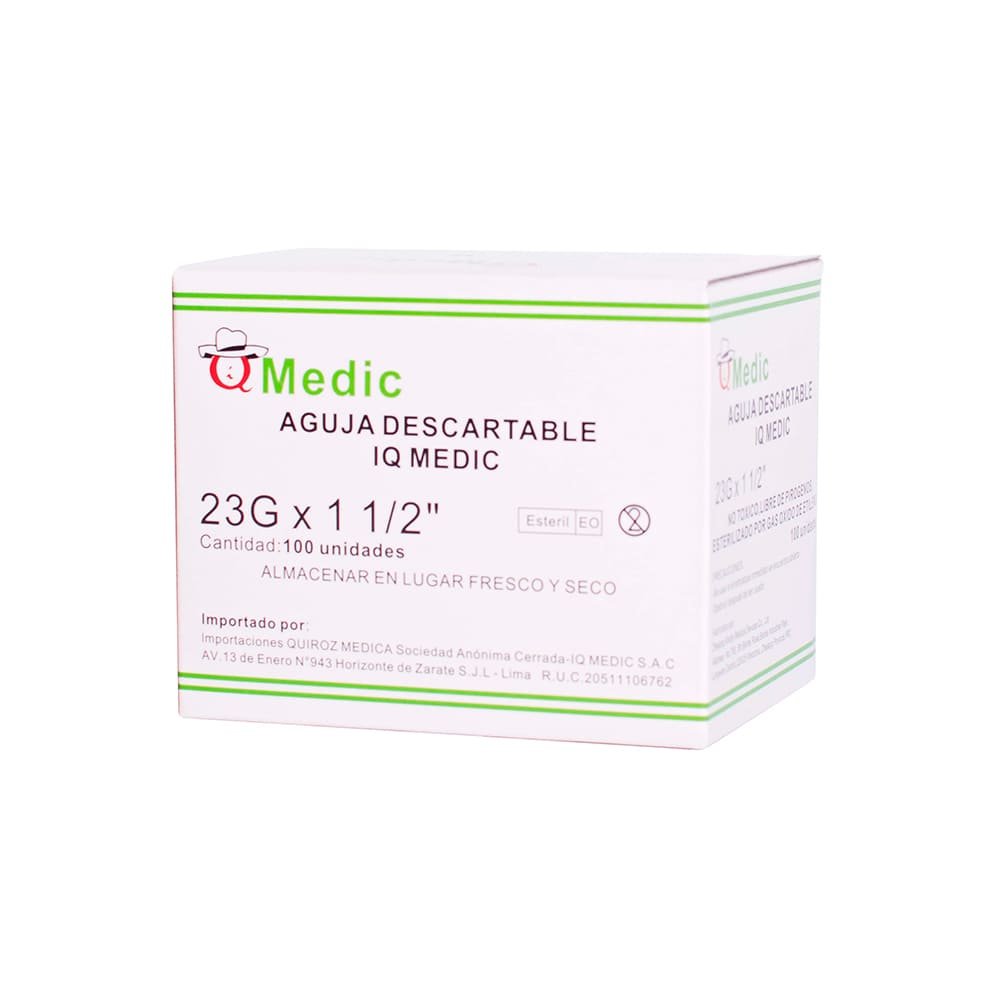 Aguja Descartable 23G X 1 1/2