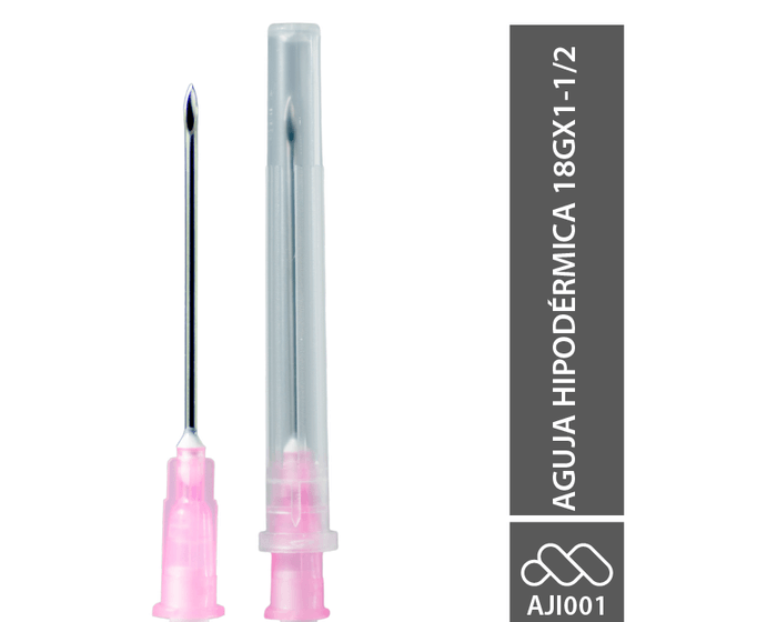 Aguja Hipodérmica 18G 1 1/2