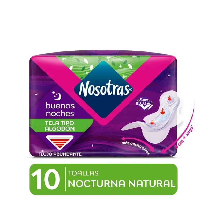 Toallas Higiénicas Nosotras Natural Buenas Noches