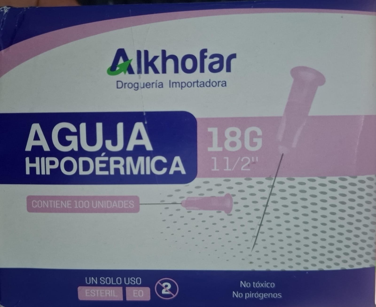 Aguja Hipodérmica 18G 1 1/2