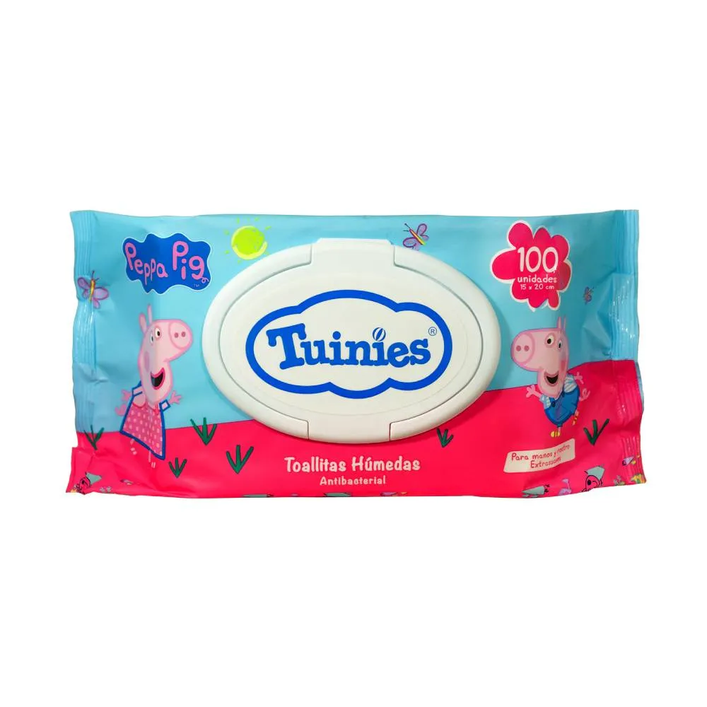Toallitas Húmedas Tuinies Peppa Pig x 100 und