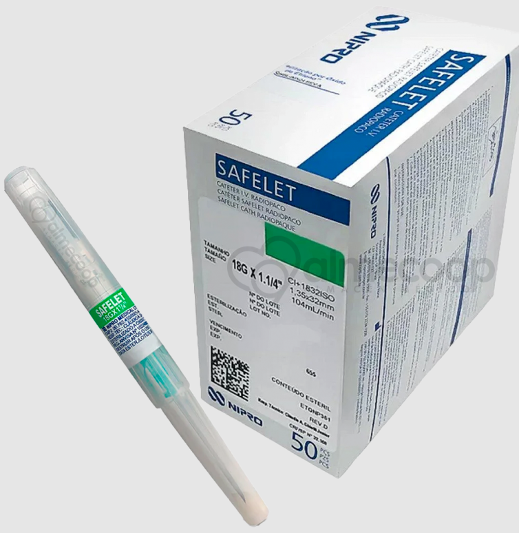 CATETER ENDOVENOSO SAFELET 20G x 1. 1/4