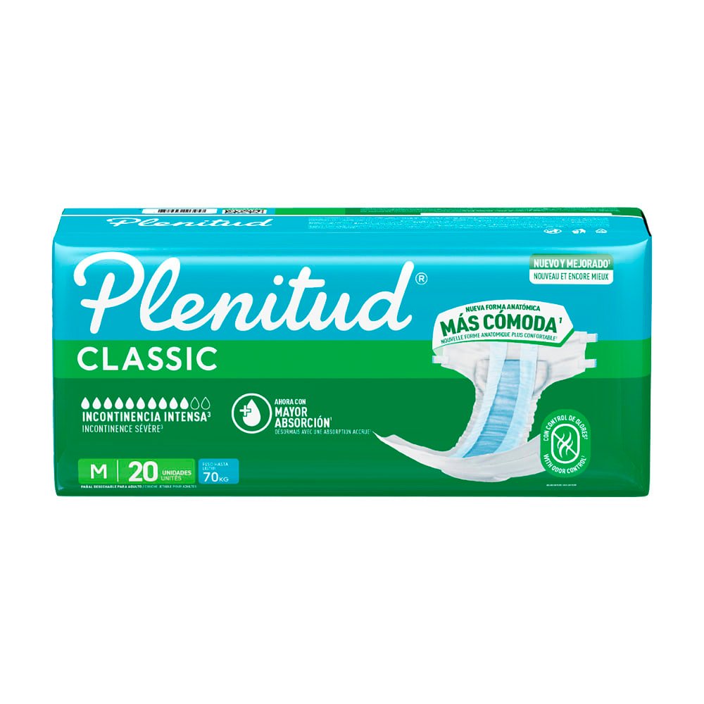 Plenitud Classis Pañal Talla M/20