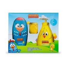 Gallina Pintadita Shampoo 300 ml + Jabón Líquido 300 ml + Esponja